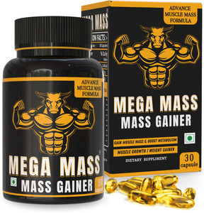 The Gromming guru Mega Mass Advance Mass Gainer for Muscles, weight Gain & Mass Gain | Men & Women Weight Gainers/Mass Gainers