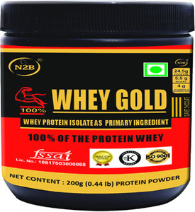 N2B Whey Gold Protein Supplement Powder Weight Gainers/Mass Gainers 200g Whey Protein
