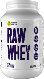 Muscle Asylum Raw Whey Protein Concentrate- 18g per serving, Whey Protein