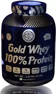 bbn 100% Gold Whey Protein (5lbs, 2.25kg, Chocolate Flavor) Weight Gainers/Mass Gainers
