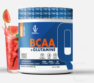 QUENCHLABZ BCAA + Glutamine - Muscle Recovery Supplement BCAA