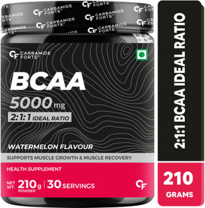 CARBAMIDE FORTE Pre Workout BCAA Supplement Watermelon Flavour | 2:1:1 Bcaa for Women & Men BCAA