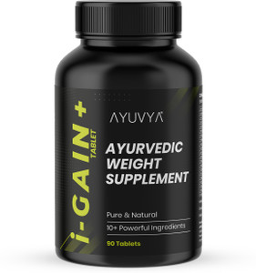 Ayuvya i-GAIN+, Clinically Proven, Helps Improve Digestion Weight Gainers/Mass Gainers