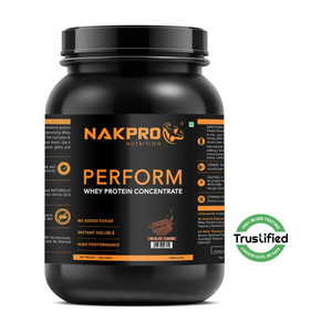 Nakpro Perform Whey Protein Concentrate, Jar - 24g Protein, Trustified Certified Whey Protein