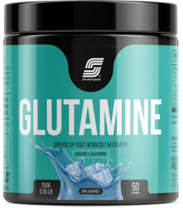 Sparkfusion Glutamine Powder 5000 mg (250 GM,50 Servings) No Artificial Filler - Unflavored Glutamine