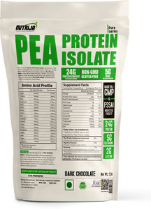 NutriJa Pea Protein Isolate 85% 100% Vegan & Plant-Based (2Lbs Dark Chocolate) Plant-Based Protein