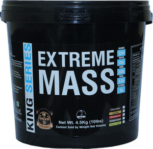 Gk King Series Extreme Mass Gainer For Bulk Gain (Kesar Pista 10lbs) Weight Gainers/Mass Gainers