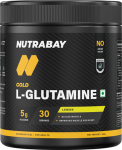Nutrabay Gold L-Glutamine, Post Workout Amino Acid for Muscle Growth & Recovery BCAA