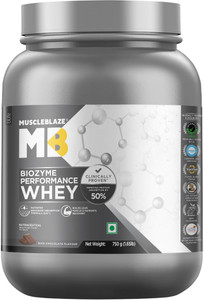 MUSCLEBLAZE Biozyme Performance Whey Protein Powder, 25g Protein Per Scoop Whey Protein