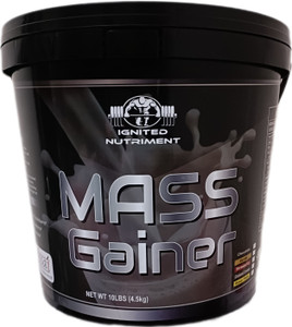 IGNITED NUTRIMENT Mass Gainer For Bulk Gain (10,Lbs Chocolate) Weight Gainers/Mass Gainers