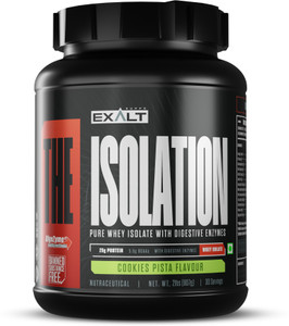 EXALT SUPPS The Isolation Whey Isolate with Digestive Enzymes 25g Protein Zero Added Sugar Whey Protein