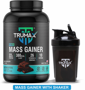 TRUMAX Power Mass Gainer 1.0kg with Shaker, Concentrate Protein Vitamins & Minerals Weight Gainers/Mass Gainers