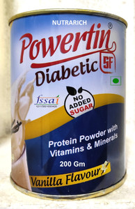 NUTRARICH Powertin Sugarfree Protein Powder VitaminB12 maintan weight sugar stamina growth Protein Blends