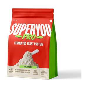 SUPERYOU Pro Fermented Yeast Protein|26g Protein|Unflavoured 1kg Plant-Based Protein