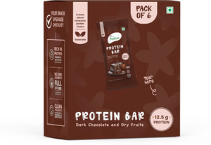 Acme Poshan Protein Bar Dark Chocolate and Dry Fruits 50gms, 12.5gms protein-Pack of 6 Protein Bars
