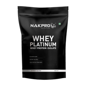 Nakpro PLATINUM 100% Isolate Supplement Powder Whey Protein