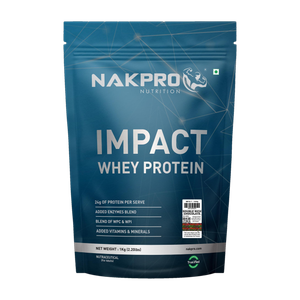 Nakpro Impact Whey Protein Isolate & Concentrate, 24g Protein, Trustified Certified Whey Protein