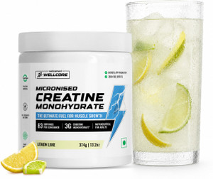 Wellcore Micronised Creatine Monohydrate 374g Lemon Lime - Image 1