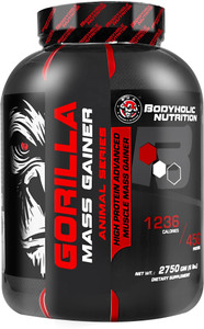 BODYHOLIC NUTRITION GORILLA MASS GAINER HIGH PROTEIN MUSCLE MASS GAINER (6lbs) Weight Gainers/Mass Gainers