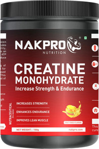 Nakpro Micronized Creatine Monohydrate Jar Trustified Certified, Supports Muscle Growth Creatine