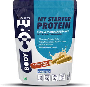 Body Core Science My Starter Protein-1 Kg (Kesar Pista) Whey Protein