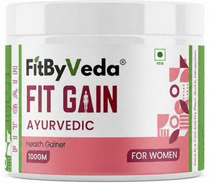 Fitbyveda FitGain Women 100g Weight Gainers/Mass Gainers
