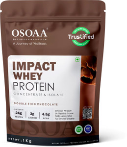 Osoaa Impact Whey 1Kg with Shaker - Image 1
