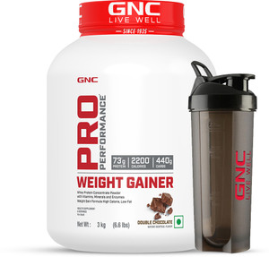 GNC Pro Performance Weight Gainer & Black shaker Weight Gainers/Mass Gainers