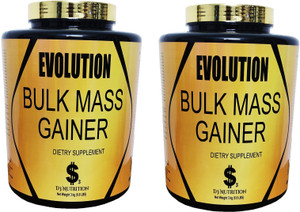 Dollar3 Nutrition Evolution Bulk Mass Gainer Combo Of 2 Inspired By USA (ChocoVanilla 13.2Lbs) Weight Gainers/Mass Gainers