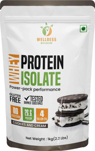 WELLNESS WELLBEING Whey Protein Isolate Cookies and Cream Whey Protein
