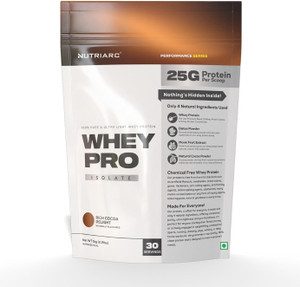 NUTRIARC Whey Pro Isolate 100% Natural Ingredients, No Artificial Flavours & Sweeteners Whey Protein