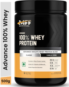 MyFitFuel Advance MFF 100% Whey Protein, 500 gm Vanilla Crème Whey Protein
