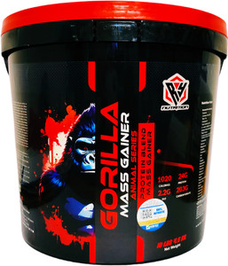 RY Nutrition Gorilla Mass Gainer For Bulk Mass Gain Calories 1020 (Kesar kulfi 10Lbs) Weight Gainers/Mass Gainers