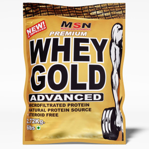 MUSCLE SIZE Premium Whey Gold Advanced in 6lbs, Vanilla Flavor (2.72 kg) Whey Protein