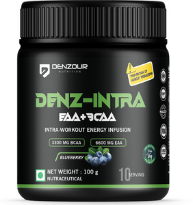 DENZOUR NUTRITION Denz- Intra Workout Powder Energy Infusion Formula with 3300mg BCAA, 6600mg EAA BCAA