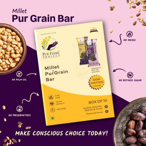 PurFerme Project Millet PurGrain Protein Bar | 10X50g Protein Bars