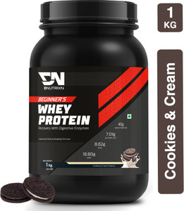 DNUTRIXN Beginner's High Whey Protein with Digestive Enzyme, Multivitamin Whey Protein