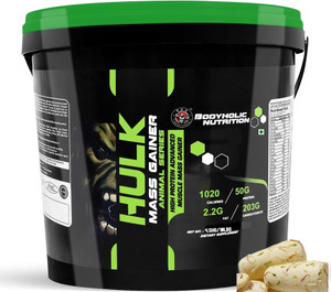 BODYHOLIC NUTRITION HULK MASS GAINER HIGH PROTEIN ADVANCE MUSCLE MASS GAIN (4.5KG/10LBS) Weight Gainers/Mass Gainers