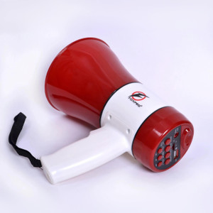 Foxpro Speaker 30 Watts Handheld Megaphone with Recorder; Talk Record Play Siren Music and Tour Guide Megaphone Loud Speaker Trumpets Recording Speaker Horn with USB & SD Card Port for Announcing FP-556 BT Outdoor PA System