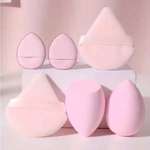 Gonegal 6Pcs Finger Makeup Puff Soft Cosmetic Blender And Triangle Sponge