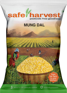 safe harvest Yellow Moong Dal (Split) (Pesticide Free)