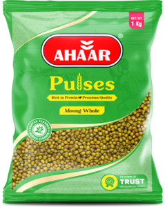 Ahaar Organic Green Moong Dal (Whole) (Green Gram (Whole Moong))