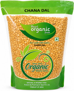 Pearl Organic Fresh Unpolished Yellow Chana Dal (Split)
