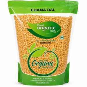 Pearl Organic Fresh Unpolished Yellow Chana Dal (Split)
