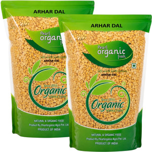 Pearl Organic Fresh Unpolished Yellow Toor/Arhar Dal