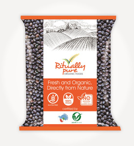 Ritually Pure Organic Black Urad Dal (Whole) (Urad Sabut)