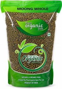 Pearl Organic Fresh Unpolished Green Moong Dal (Whole)