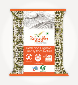 Ritually Pure Organic Green Moong Dal (Split/Chilka) (Hari Dal)