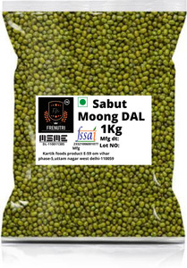 FRENUTRI Organic Green Moong Dal (Whole)