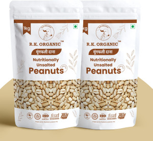 R K ORGANIC Organic White Peanut (Whole) (Protein Snack, Protein Snack, Diet Snack)